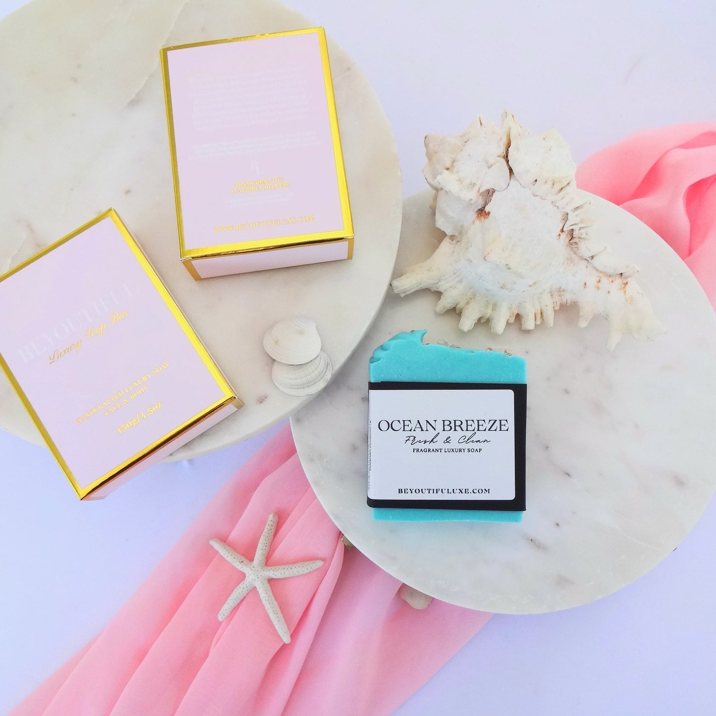 Handcrafted blue ocean breeze soap, made with coconut oil, olive oil and shea butter. Luxury handmade soap.
Gentle Cleansing
Hydrating
Nourishing
Moisturizing
Rejuvenates
Balances Oily Skin